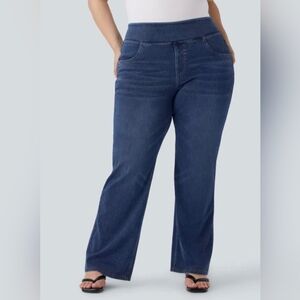 HALARA Deep Blue Boot cut Jeans